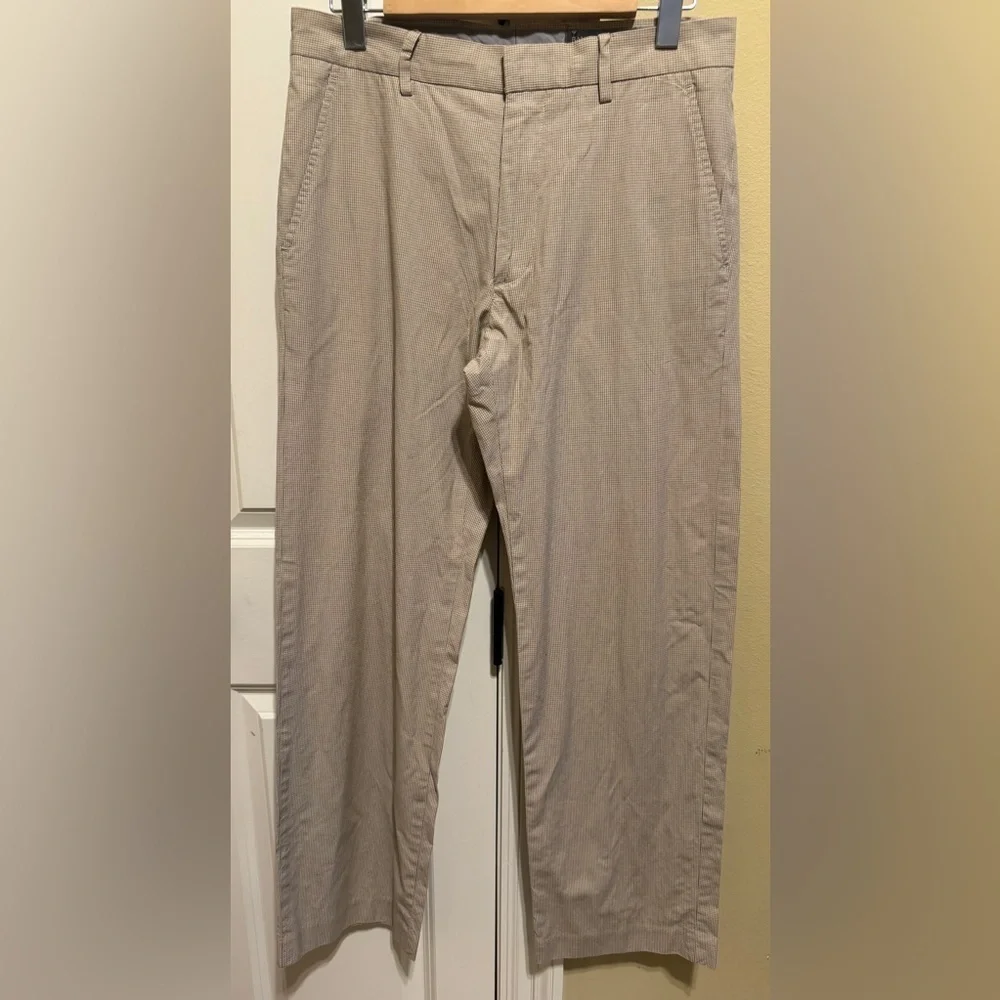 Banana Republic Men’s Khaki Tan Plaid Pants Sz 31/32